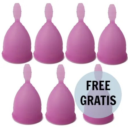 NINA KIKÍ - MENSTRUAL CUP PURPLE SIZE L 6 + 1 FREE