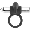 BLACK&SILVER - BURTON RECHARGEABLE VIBRATING RING 10V
