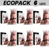 ECOPACK 6 UNITS - INTENSE HOLLOW HARNESS WITH DILDO 16 X 3.5 CM