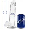 X RAY - CLEAR COCK WITH BALLS 22 CM -O- 4.6 CM