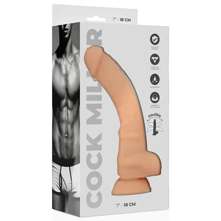 COCK MILLER - DILDO REALISTIC SILICONE DENSITY ARTICULABLE FLESH 18 CM