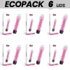ECOPACK 6 UNITS - GLOSSY AXEL VIBRATOR PINK