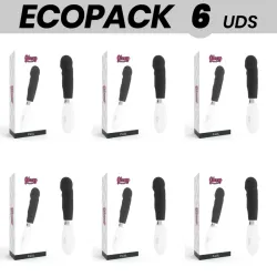 ECOPACK 6 UNITS - GLOSSY PAUL VIBRATOR BLACK