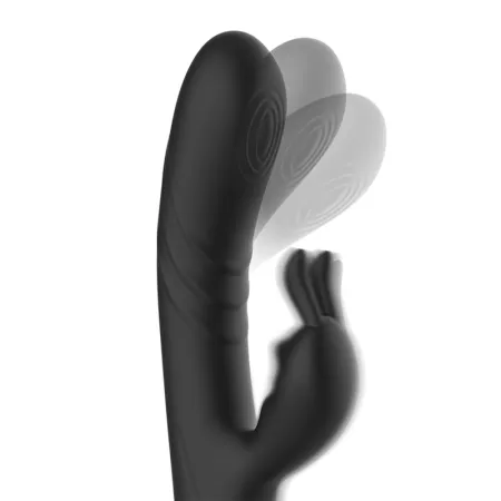 BLACK&SILVER - JAMIE STIMULATING VIBE SILICONE RECHARGEABLE BLACK