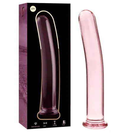 NEBULA SERIES BY IBIZA - MODEL 9 DILDO BOROSILICATE GLASS PINK 15.5 CM -O- 2.5 CM