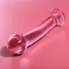 NEBULA SERIES BY IBIZA - MODEL 11 DILDO BOROSILICATE GLASS PINK 16 CM -O- 3 CM
