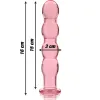 NEBULA SERIES BY IBIZA - MODEL 10 DILDO BOROSILICATE GLASS PINK 16.5 CM -O- 3.5 CM