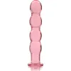 NEBULA SERIES BY IBIZA - MODEL 10 DILDO BOROSILICATE GLASS PINK 16.5 CM -O- 3.5 CM