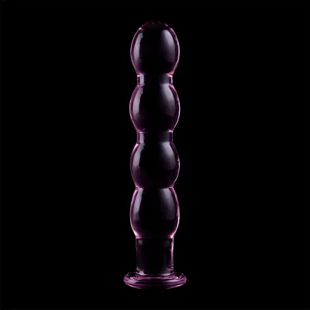 NEBULA SERIES BY IBIZA - MODEL 10 DILDO BOROSILICATE GLASS PINK 16.5 CM -O- 3.5 CM