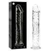 NEBULA SERIES BY IBIZA - MODEL 12 DILDO BOROSILICATE GLASS CLEAR 17 CM -O- 3.5 CM
