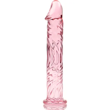 NEBULA SERIES BY IBIZA - MODEL 12 DILDO BOROSILICATE GLASS PINK 17 CM -O- 3.5 CM