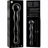 NEBULA SERIES BY IBIZA - MODEL 13 DILDO BOROSILICATE GLASS CLEAR 18 CM -O- 3.5 CM