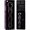 NEBULA SERIES BY IBIZA - MODEL 13 DILDO BOROSILICATE GLASS PINK 18 CM -O- 3.5 CM