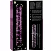 NEBULA SERIES BY IBIZA - MODEL 15 DILDO BOROSILICATE GLASS PINK 18.5 CM -O- 3 CM