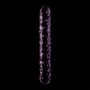NEBULA SERIES BY IBIZA - MODEL 15 DILDO BOROSILICATE GLASS PINK 18.5 CM -O- 3 CM
