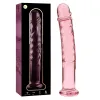 NEBULA SERIES BY IBIZA - MODEL 16 DILDO BOROSILICATE GLASS PINK 18.5 CM -O- 3 CM