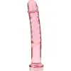 NEBULA SERIES BY IBIZA - MODEL 16 DILDO BOROSILICATE GLASS PINK 18.5 CM -O- 3 CM