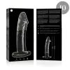 NEBULA SERIES BY IBIZA - MODEL 19 DILDO BOROSILICATE GLASS CLEAR 18.5 CM -O- 4 CM