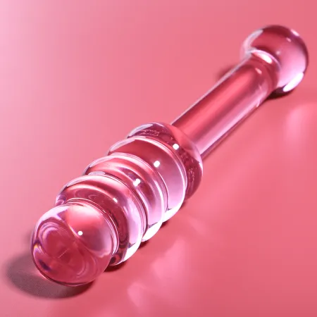 NEBULA SERIES BY IBIZA - MODEL 20 DILDO BOROSILICATE GLASS PINK 20.5 CM -O- 3 CM