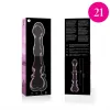 NEBULA SERIES BY IBIZA - MODEL 21 DILDO BOROSILICATE GLASS PINK 20.5 CM -O- 3.5 CM