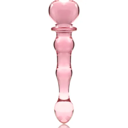 NEBULA SERIES BY IBIZA - MODEL 21 DILDO BOROSILICATE GLASS PINK 20.5 CM -O- 3.5 CM