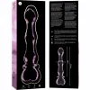 NEBULA SERIES BY IBIZA - MODEL 21 DILDO BOROSILICATE GLASS PINK 20.5 CM -O- 3.5 CM