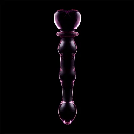 NEBULA SERIES BY IBIZA - MODEL 21 DILDO BOROSILICATE GLASS PINK 20.5 CM -O- 3.5 CM