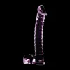 NEBULA SERIES BY IBIZA - MODEL 23 DILDO BOROSILICATE GLASS PINK 21.5 CM -O- 4 CM