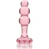 NEBULA SERIES BY IBIZA - MODEL 1 ANAL PLUG BOROSILICATE GLASS PINK 10.5 CM -O- 3 CM