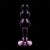 NEBULA SERIES BY IBIZA - MODEL 1 ANAL PLUG BOROSILICATE GLASS PINK 10.5 CM -O- 3 CM