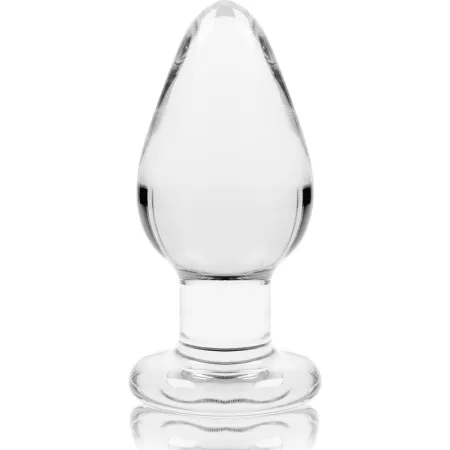 NEBULA SERIES BY IBIZA - MODEL 3 ANAL PLUG BOROSILICATE GLASS TRANSPARENT 11 CM -O- 5 CM