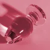 NEBULA SERIES BY IBIZA - MODEL 3 ANAL PLUG BOROSILICATE GLASS PINK 11 CM -O- 5 CM