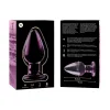 NEBULA SERIES BY IBIZA - MODEL 3 ANAL PLUG BOROSILICATE GLASS PINK 11 CM -O- 5 CM
