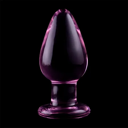 NEBULA SERIES BY IBIZA - MODEL 3 ANAL PLUG BOROSILICATE GLASS PINK 11 CM -O- 5 CM