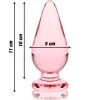 NEBULA SERIES BY IBIZA - MODEL 4 ANAL PLUG BOROSILICATE GLASS PINK 11 CM -O- 5 CM