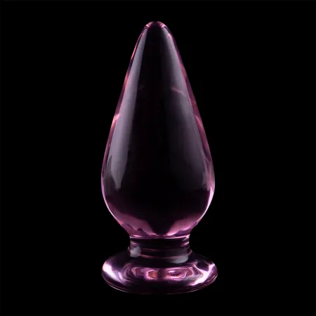 NEBULA SERIES BY IBIZA - MODEL 4 ANAL PLUG BOROSILICATE GLASS PINK 11 CM -O- 5 CM