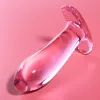 NEBULA SERIES BY IBIZA - MODEL 5 ANAL PLUG BOROSILICATE GLASS PINK 12.5 CM -O- 3.5 CM