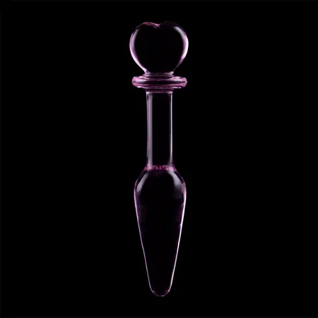 NEBULA SERIES BY IBIZA - MODEL 7 ANAL PLUG BOROSILICATE GLASS PINK 13.5 CM -O- 3 CM