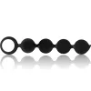BLACK&SILVER - LENNON ANAL ROSARY 4 SILICONE SPHERES 15 CM