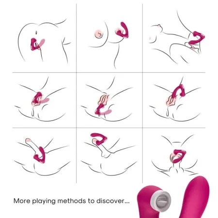 ARMONY - SECRETKISS LICKING VIBRATING CLIT & VIBRATOR CURVED FUCHSIA