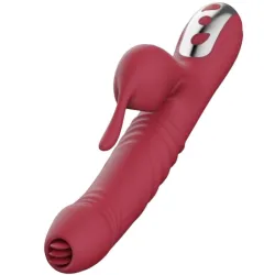 ARMONY - SUCK VIBRATOR & SUCTIONER WITH STIMULATING TONGUE CLARET