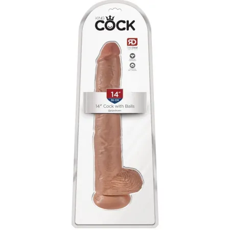 KING COCK - COCK WITH BALLS 35.6 CM - FLESH