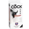 KING COCK HARNESS WITH REALISTIC PENIS NATURAL 17.8 CM