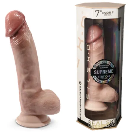 SILEXD - PREMIUM THERMOREACTIVE SILICONE REALISTIC PENIS 17.8 CM