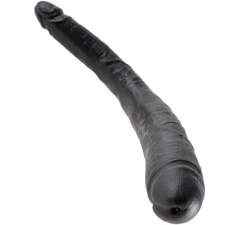 KING COCK SLIM DOUBLE DILDO BLACK 40.6 CM