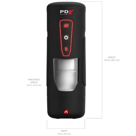 PDX ELITE - MILK ME HOTTER AUTOMATIC MASTURBATOR WITH THRUSTING AND HEAT EFFECT VIBRATION