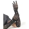 SUBBLIME - 957469SHINE TRANSPARENT GLOVES BLACK S/M