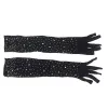 SUBBLIME - 957469SHINE TRANSPARENT GLOVES BLACK S/M