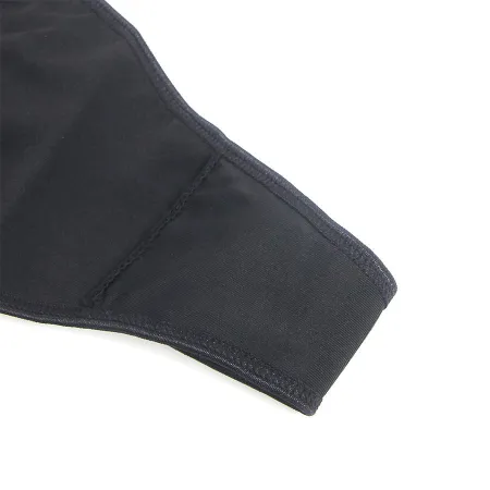 SUBBLIME - 957537 LEATHER DRESS WITH FLORAL LACE BLACK L/XL