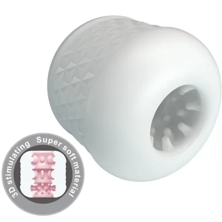 PRETTY LOVE - CRYSTLE MALE MASTURBATOR WHITE